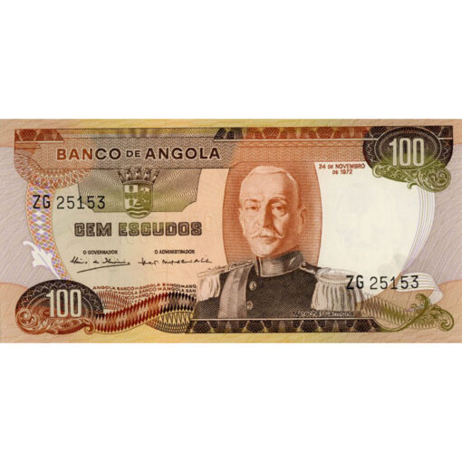 Angola - 100 Escudos 24.11.1972, (P.101) Erh. UNC