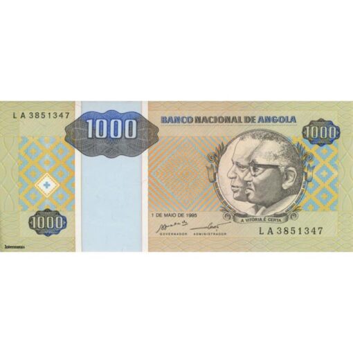 Angola - 1000 Kwanzas 1.5.1995, (P.135) Erh. UNC