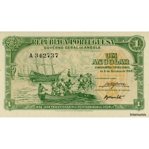 Angola - 1 Angolar 6.10.1948, (P.70) Erh. XF+