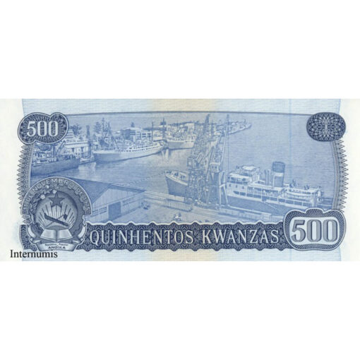 Angola - 500 Kwanzas 11.11.1976, (P.112) Erh. UNC – Bild 2