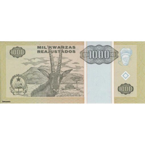 Angola - 1000 Kwanzas 1.5.1995, (P.135) Erh. UNC – Bild 2