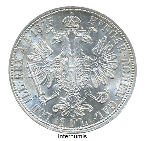 1 Gulden 1875, min.unebner Rand, (FW.1495/J.342/AMK.31) Erh. vz/vz+ – Bild 2