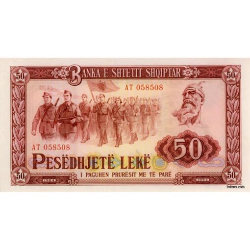 Albanien  -  50 Leke 1964, (P.38) Erh. AU
