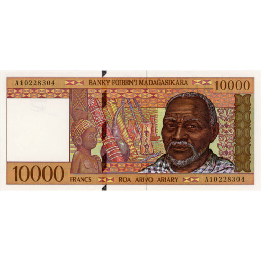 Madagascar  - 10.000 Francs  = 2000 Ariary ND(1995), (P.79a) Erh. UNC