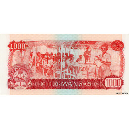 Angola - 1000 Kwanzas 14.8.1979, (P.117a) Erh. AU – Bild 2