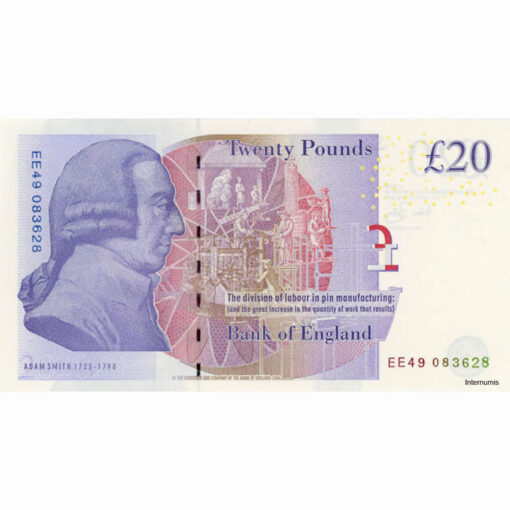 Großbritannien - 20 Pounds © 2006, Us. A. Bailey, (P.392a) Erh. UNC – Bild 2