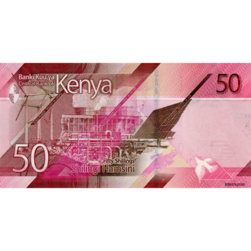 Kenia   - 50 Shillings  2019, (P.52a) Erh. UNC – Bild 2