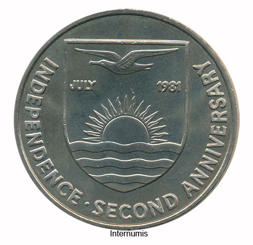 Kiribati - 5 Dollars 1981, Royal Wedding, (KM.10) Erh. unc – Bild 2