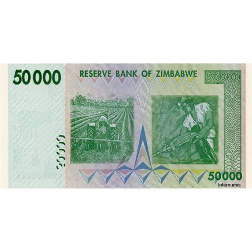 Zimbabwe - 50.000 Dollars 2008, (P.74a) Erh. UNC – Bild 2