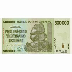 Zimbabwe - 500.000 Dollars 2008, (P.76) Erh. UNC