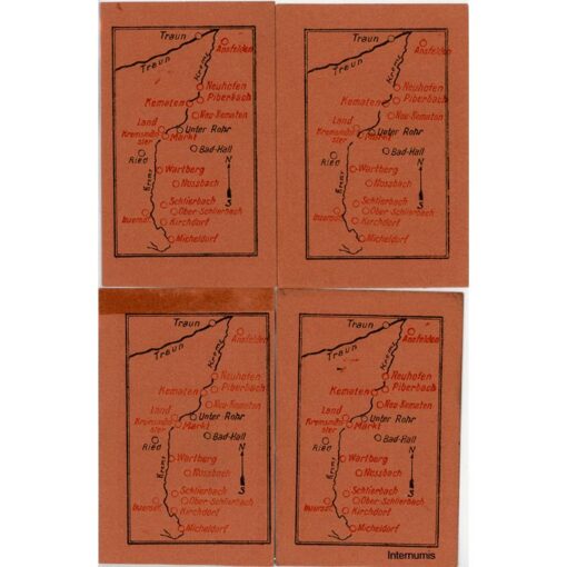Inzersdorf(OÖ) - 5,10,20,50 Heller o.D.,(-31.12.1920), Kremstal - Notgeld, P.rotbraun, Vs. Druck rotbraun, 100 Serien, (KKN.S415)VII)s) Erh. I/I- – Bild 2