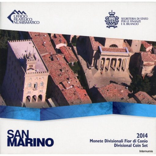 San Marino Offizieller Kursmünzensatz 2014,  Erh. stgl.im Blister