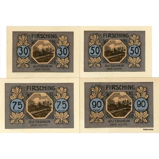 Firsching (OÖ) - 30,50,75,90 Heller o.D., Spezialauflage II, (KKN.S201)II)e) Erh. I – Bild 2
