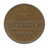 1/4 Kreuzer 1851 A Wien, (FW.1675/J.284/AMK.1) Erh. vz.