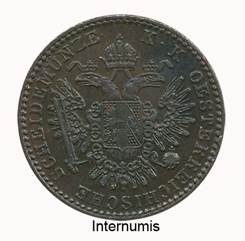 1/2 Kreuzer 1851 A Wien, (FW.1670/J.285/AMK.2) Erh. vz. – Bild 2