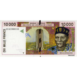 Togo - 10.000 Francs (20)01 T , (P.814Tj) Erh. UNC