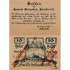 Heiligenberg(OÖ) - 10 Heller o.D., Vs.Zierleiste in der Mitte 1 Verzierung ,Rs.mit Überdruck Einlösetermin und Bst.E, (KKN.S361)III)E) Erh. I
