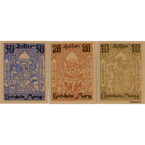 Morzg(Sbg.) - 10,20,50 Heller o.D.(-30.9.1920), Kartonpapier braun, (KKN.S630)II)b) Erh. I – Bild 2