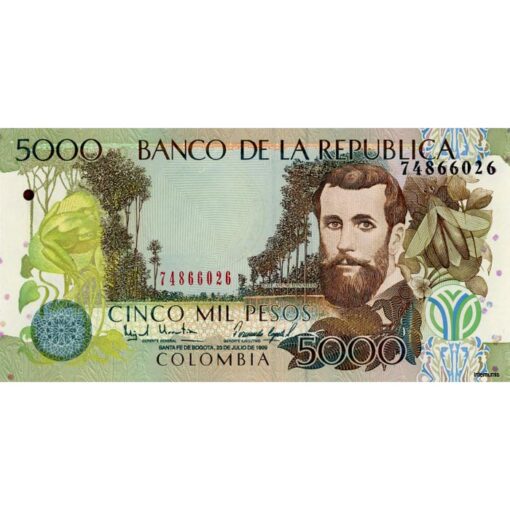 Kolumbien 5000 Pesos 23.7.1999 (P.447c) Erh. UNC