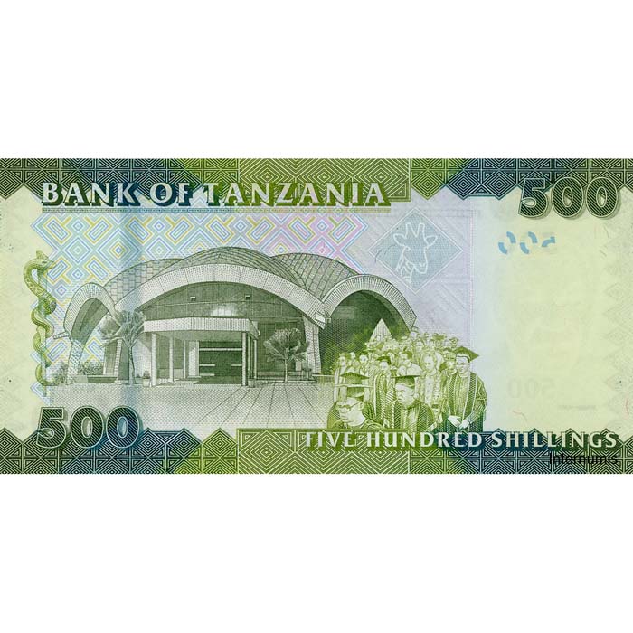 Tanzania - 500 Shilingi ND(2010), (P.40) Erh. UNC – Bild 2