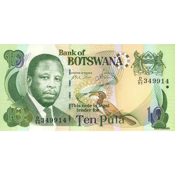 Botswana - 10 Pula 2002, (P.24a) Erh. UNC