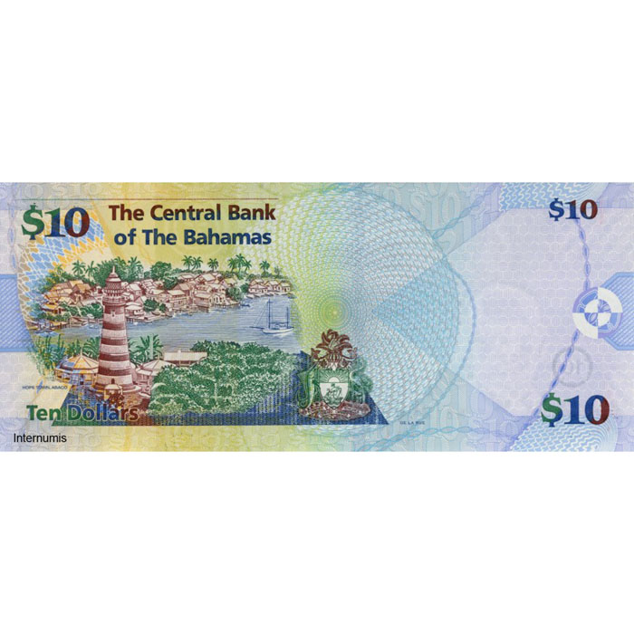 Bahamas - 10 Dollars 2009, (P.73A) Erh. UNC – Bild 2