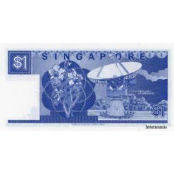 Alternative view of Singapur - 1 Dollar  ND (1987) , (P.18a) Erh. UNC