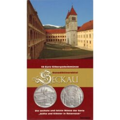 10 Euro 2008, **Abtei Seckau**  Erh. hgh./Farbblister,