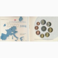 Luxemburg  - offizieller Kursmünzensatz 2004,  Erh. stgl. im Blister