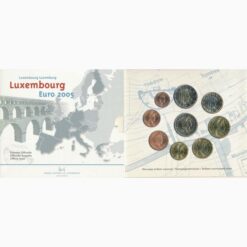 Luxemburg  - offizieller Kursmünzensatz 2005,  Erh. stgl.im Blister