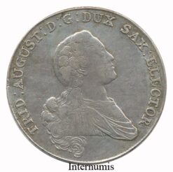 Sachsen - Friedr.August III.(1763-1806)  1 Konv.Taler 1768 EDC, Dresden, kl.Schrötlingsfehler, (Dav.2682) Erh. ss