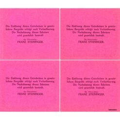 Unterwald(OÖ) - 10,30,50,75 Heller o.D., Papier rosa, Druck Bildseite grau, Zwergengruppe, (KKN.S1100)III)a) Erh. I