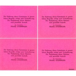 Unterwald(OÖ) - 10,30,50,75 Heller o.D., Papier rosa, Druck Bildseite rot, Zwergengruppe, (KKN.S1100)III)b) Erh. I