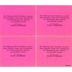 Unterwald(OÖ) - 10,30,50,75 Heller o.D., Papier rosa, Druck Bildseite schwarz, Zwergengruppe, (KKN.S1100)III)c) Erh. I