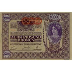 Österr.-Ungarische Bank - 10.000 Kronen 2.11.1918, DEUTSCHÖSTERREICH - Aufdruck Waagrecht, 2. Auflage, (KK.150b / ANK 184 / P.66) Erh. II