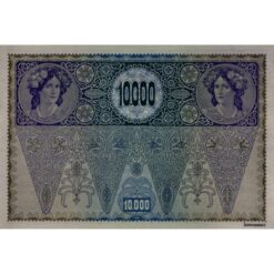 Alternative view of Österr.-Ungarische Bank - 10.000 Kronen 2.11.1918, DEUTSCHÖSTERREICH - Aufdruck Waagrecht, 2. Auflage, Farbvariante beige, (KK.150b / ANK 184/P.66) Erh. I-/II