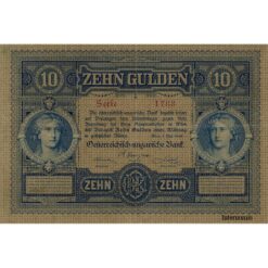 Österreichisch-ungarische Bank - 1.5.10 Gulden 1880, (KK.104 / ANK.143 /P.1) Erh. III