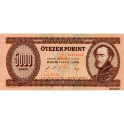 Ungarn - 5000 Forint 31.7.1990, (P.177) Erh. VF