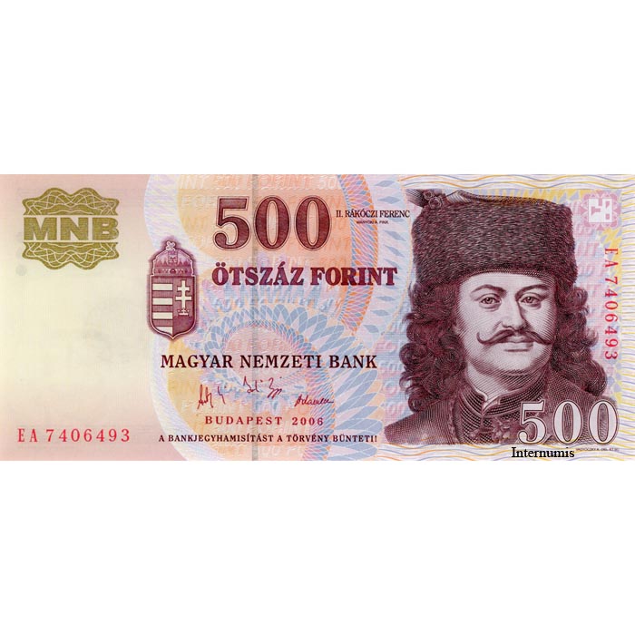 Ungarn - 500 Forint 2006, (P.188e) Erh. UNC