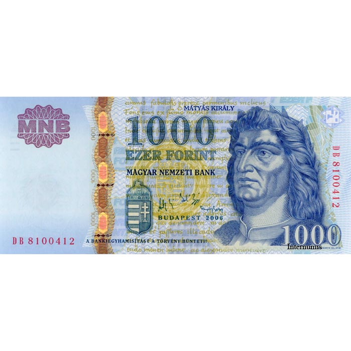 Ungarn - 1000 Forint 2006, (P.195b) Erh. UNC