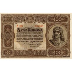 Ungarn - 100 Korona 1.1.1920, (P.63) Erh. AU