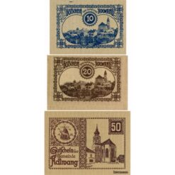 Alternative view of Adlwang(OÖ) - 10,20,50 Heller 1920, mit Gmst. 29 mm Durchmesser, (KKN.5)e) Erh. I