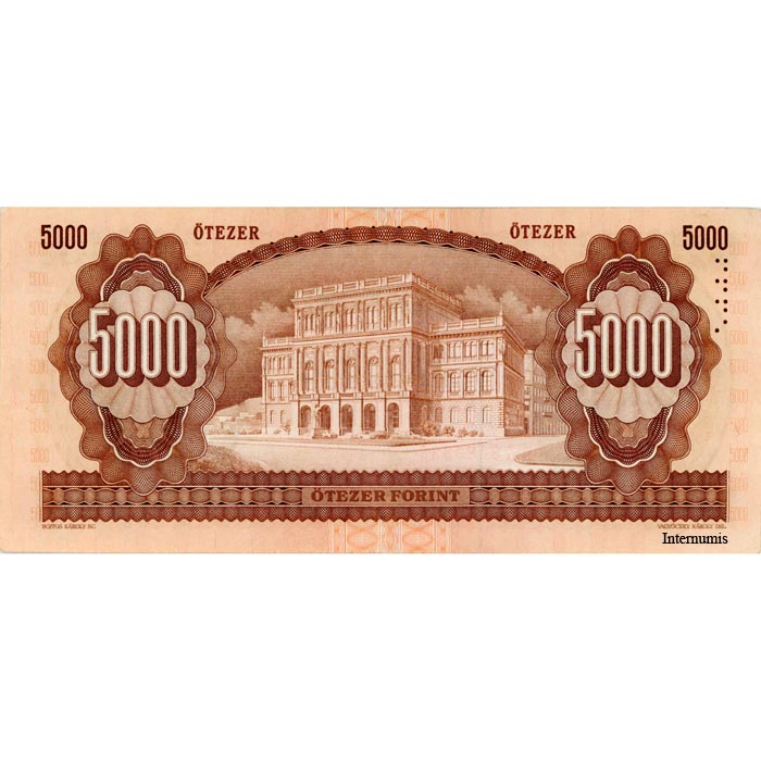 Ungarn - 5000 Forint 31.7.1990, (P.177) Erh. XF – Bild 2