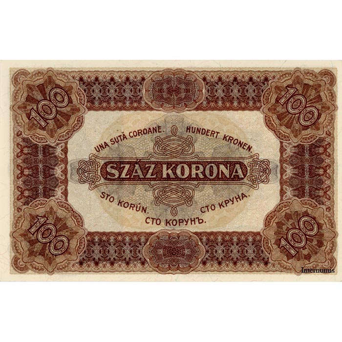 Ungarn - 100 Korona 1.1.1920, (P.63) Erh. AU – Bild 2