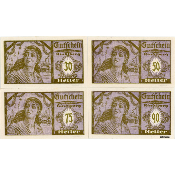 Rindlberg(OÖ) - 30,50,75,90 Heller o.D., 2. Auflage - 3. Auflage, (KKNS839)II)c) Erh. I – Bild 2